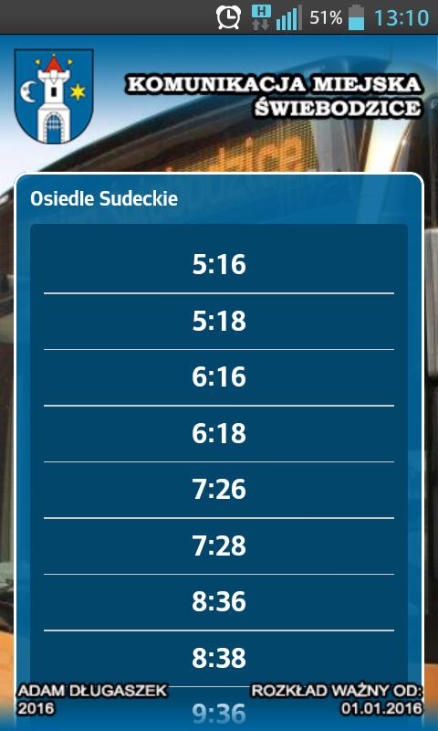 Komunikacja Miejska 2016