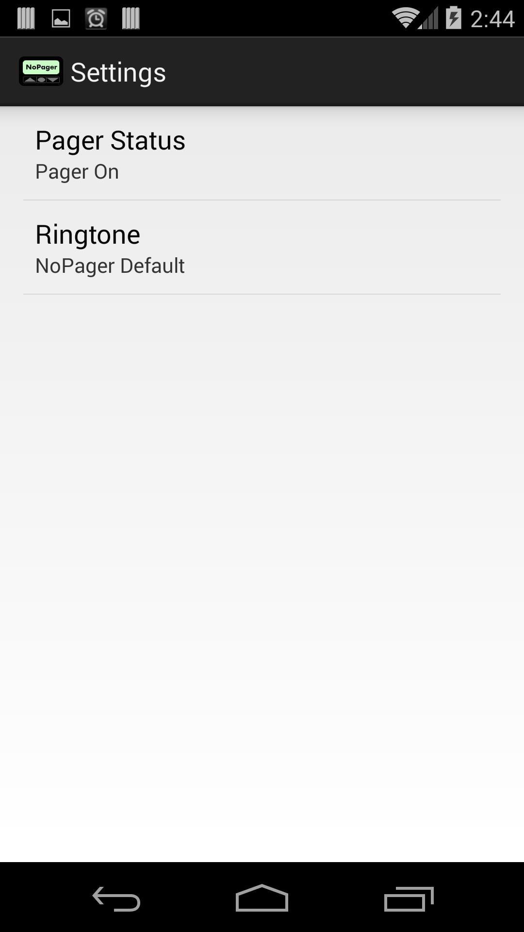 No Pager