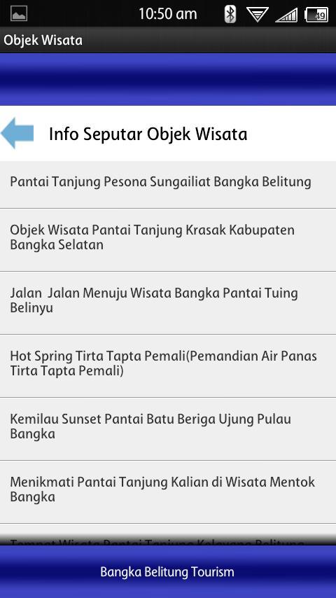 Bangka Belitung Tourism