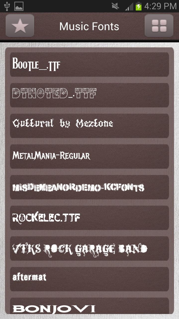 Music Fonts for Galaxy