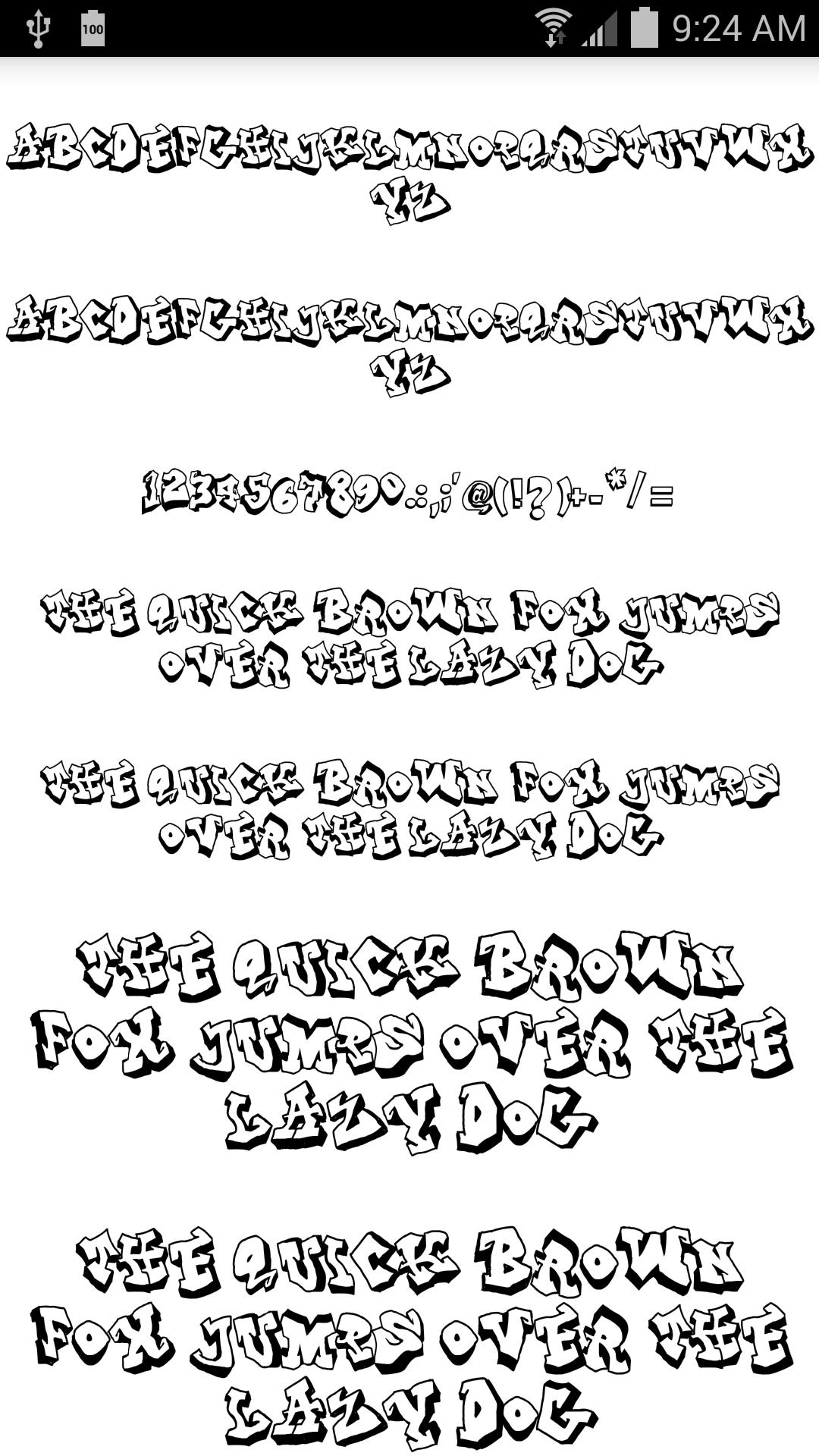 Graffiti Fonts Message Maker