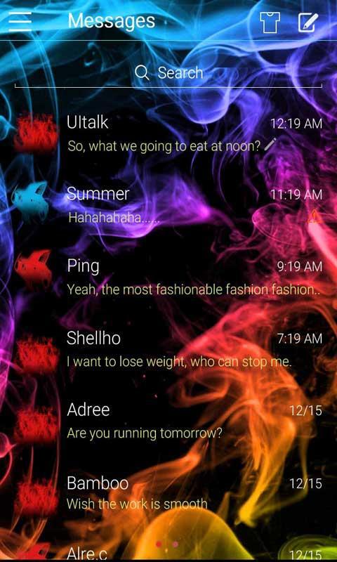 (FREE) GO SMS SMOKECOLOR THEME