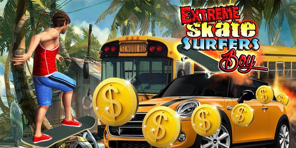 Extreme Skate Surfers Boy