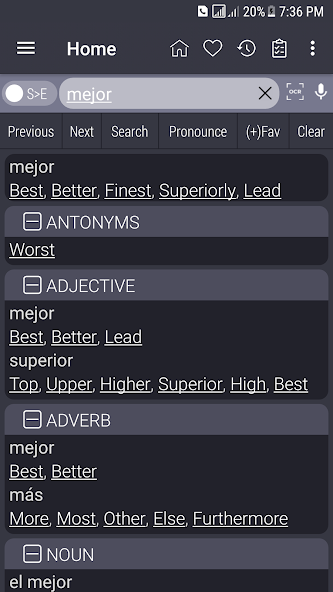 English Spanish Dictionary