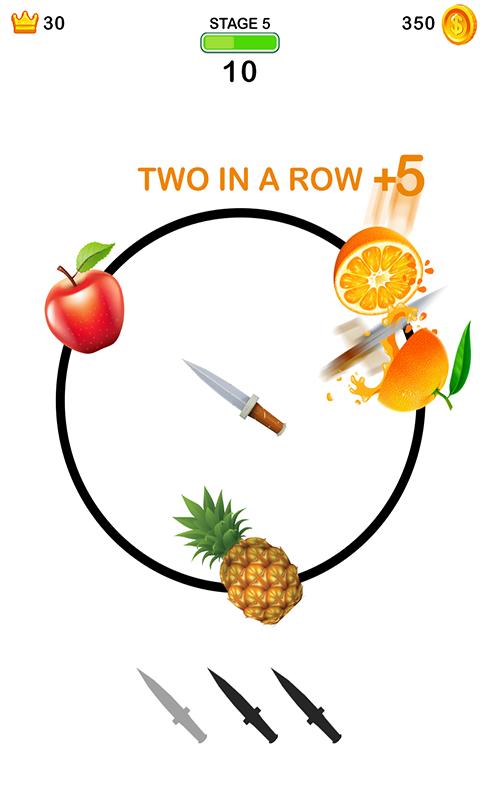 Fruit vs Knife Throw: Knife Games to hit