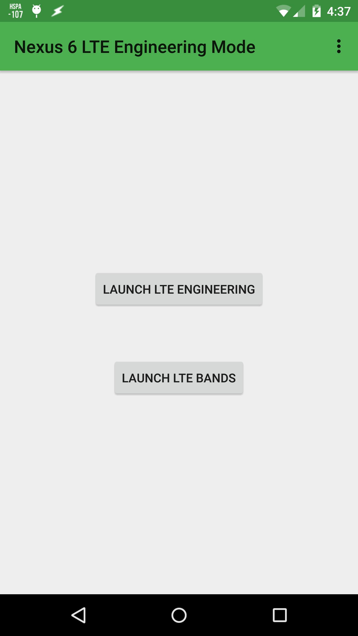 Nexus 6 LTE Engineering Mode