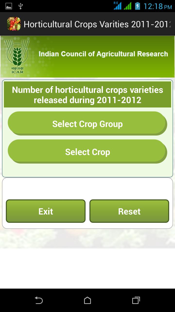Horticultural Crops 2011-12