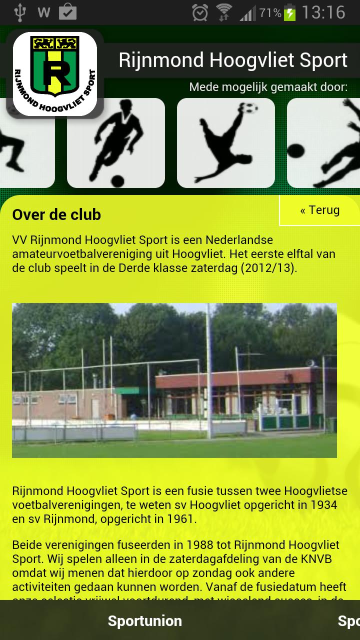 Rijnmond Hoogvliet Sport