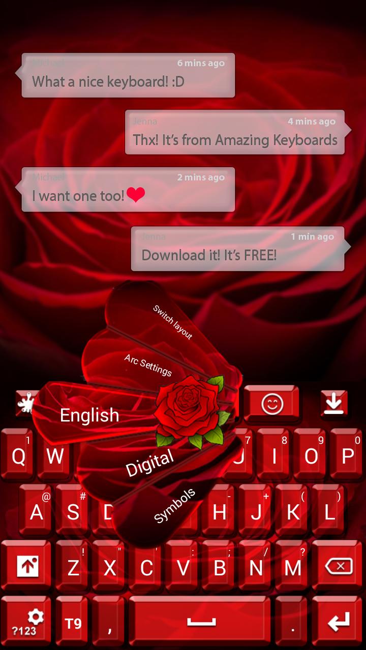 Red Rose Keyboard