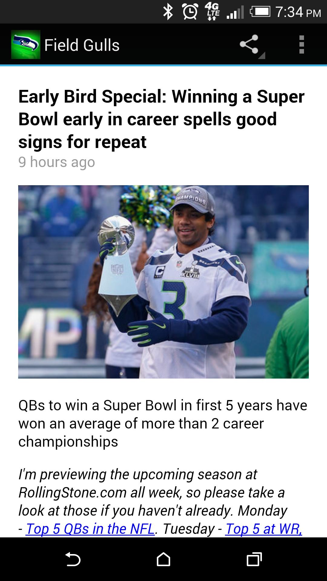 Seattle Seahawks News