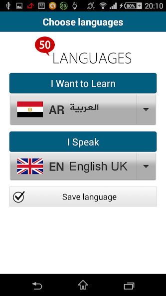 Learn Arabic - 50 languages