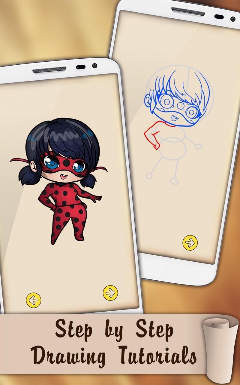 Easy Draw Ladybug and Cat Noir