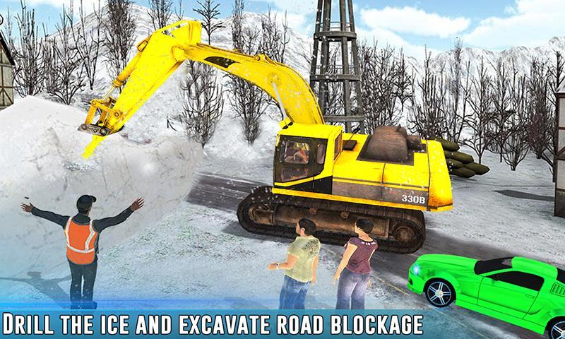 Grand Snow Excavator Sim truck