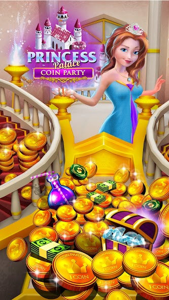 Princess Gold Coin Dozer Party