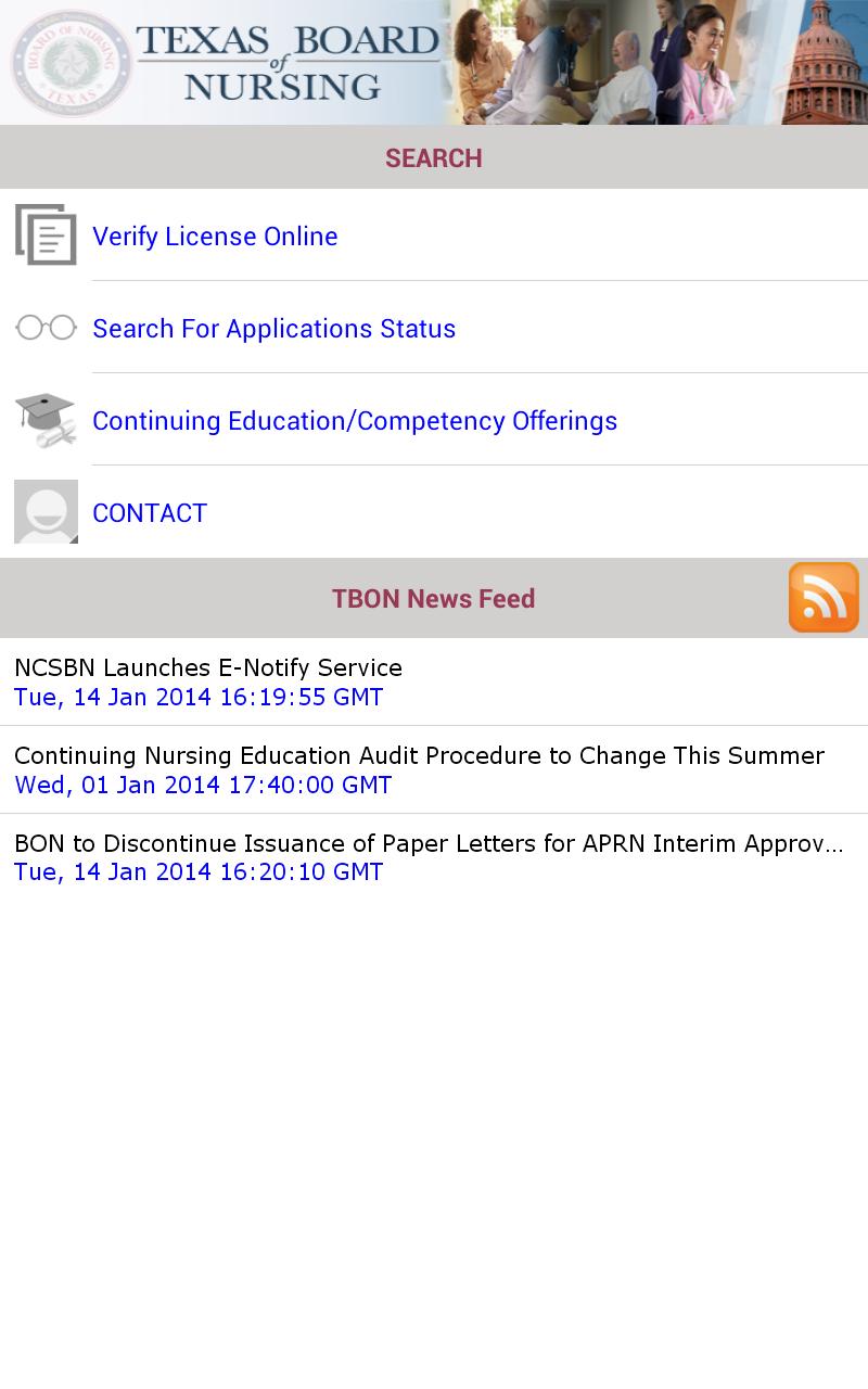 Texas Board of Nursing Mobile