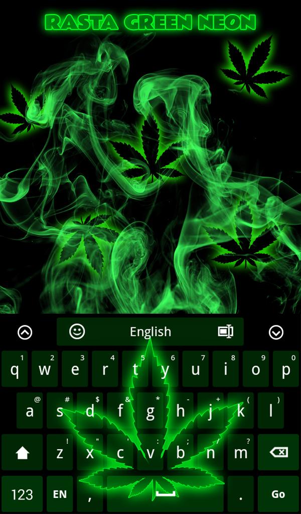 Rasta Green Neon Keyboard
