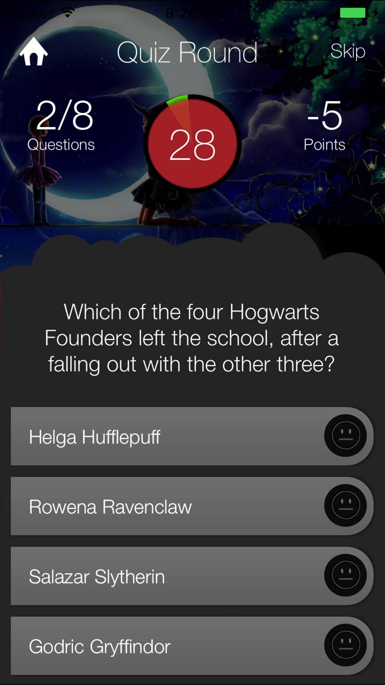 Wizardry Quiz for Harry Potter