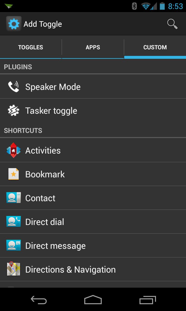 Speaker Mode: Power Toggles