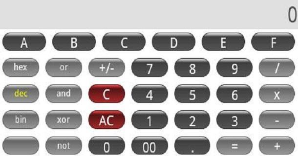 hexdecimal calculator