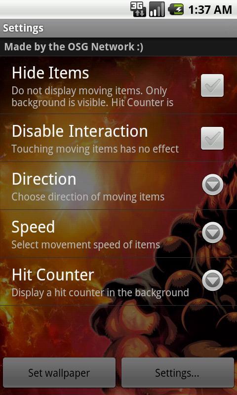 Akuma Live Wallpaper