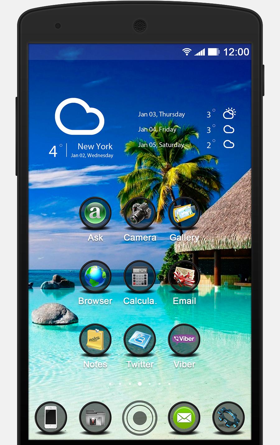 Maldives - Solo Launcher Theme