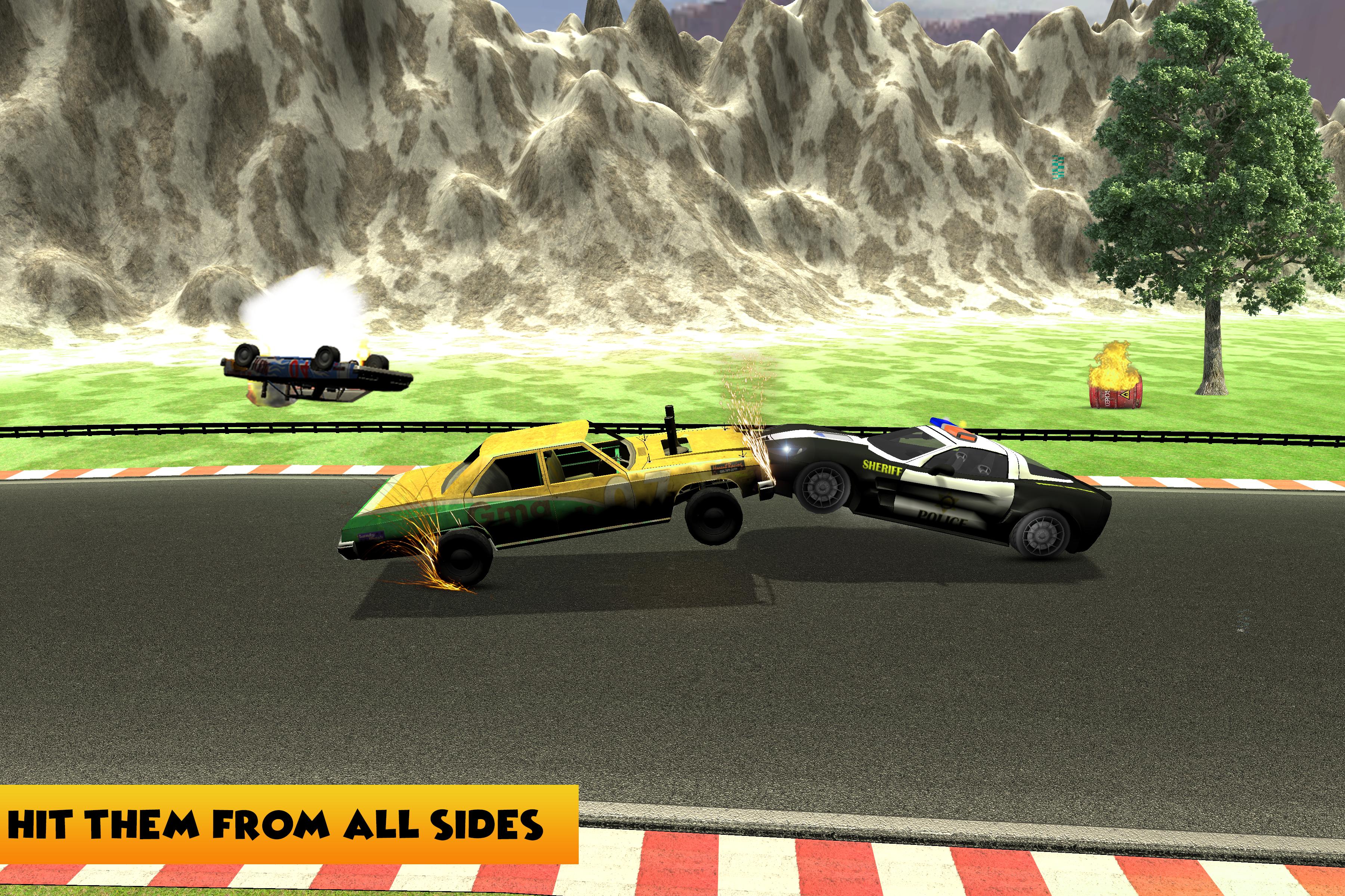 Police Car Wars Demolition 3D