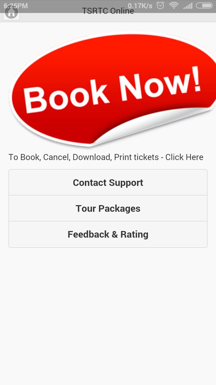 Book TSRTC Online