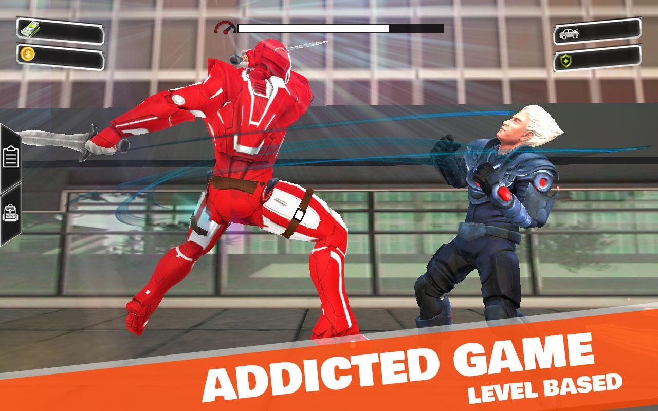 Superhero Iron Ninja : Dead Spider City Battle