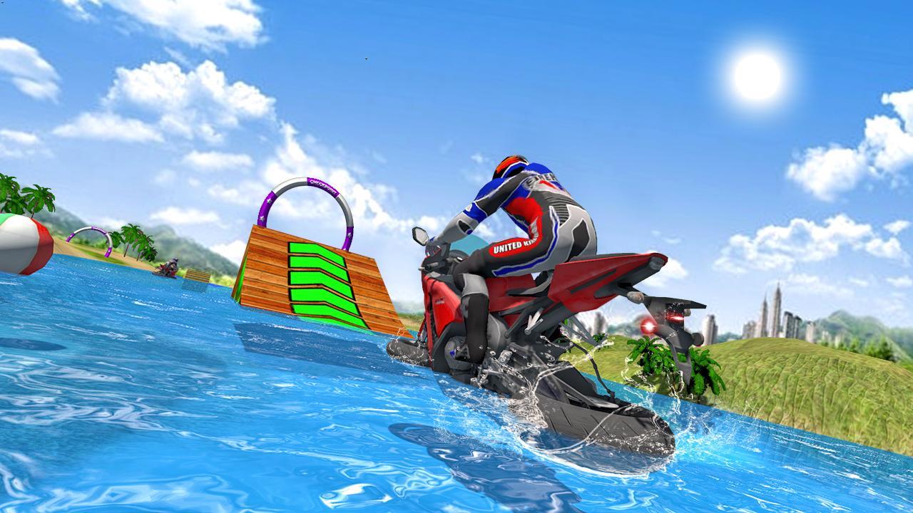Water Surfer Bike Beach Racing