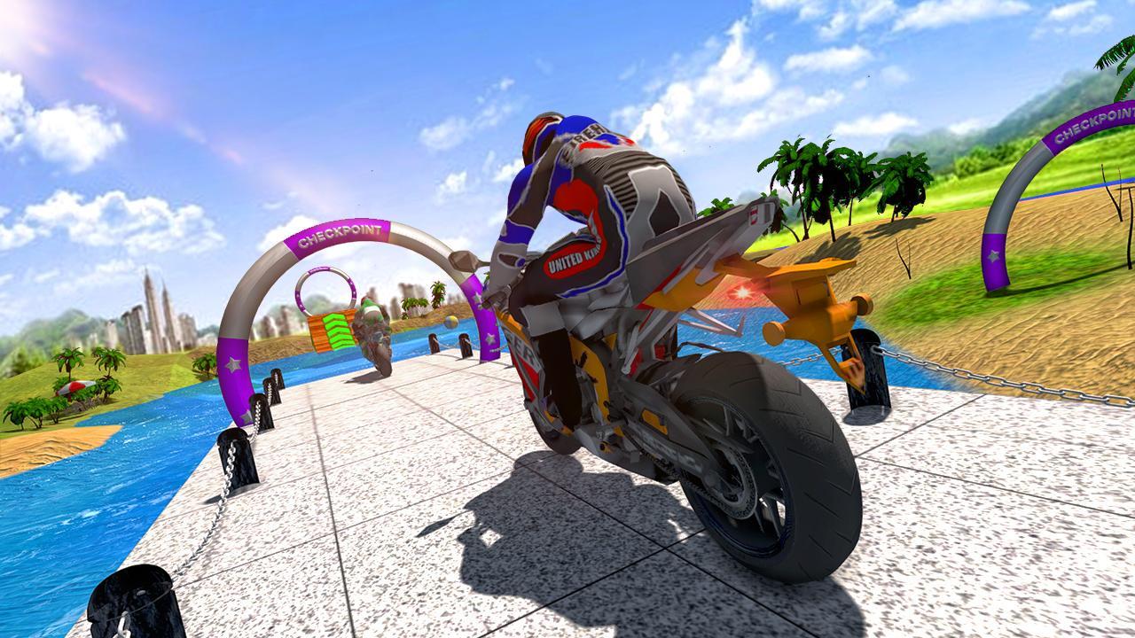 Water Surfer Bike Beach Racing