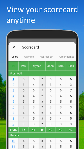 Golf Scorecard & Games: Gscore