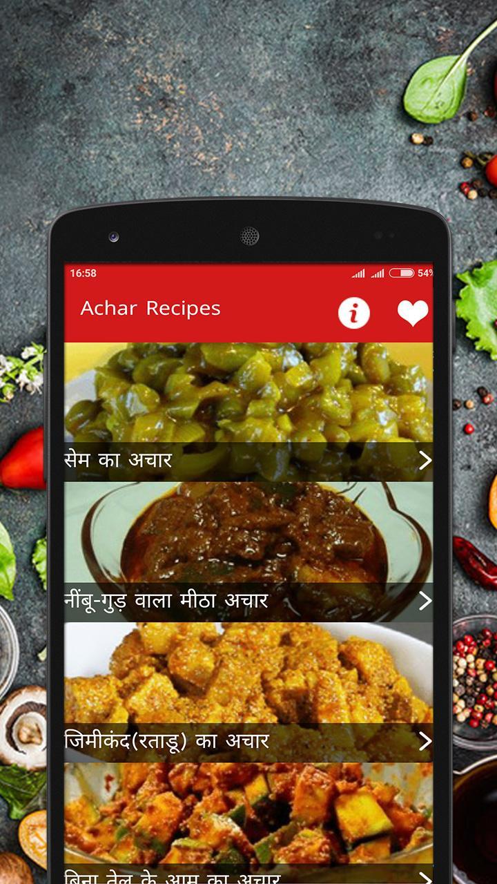 Achar Recipes in Hindi