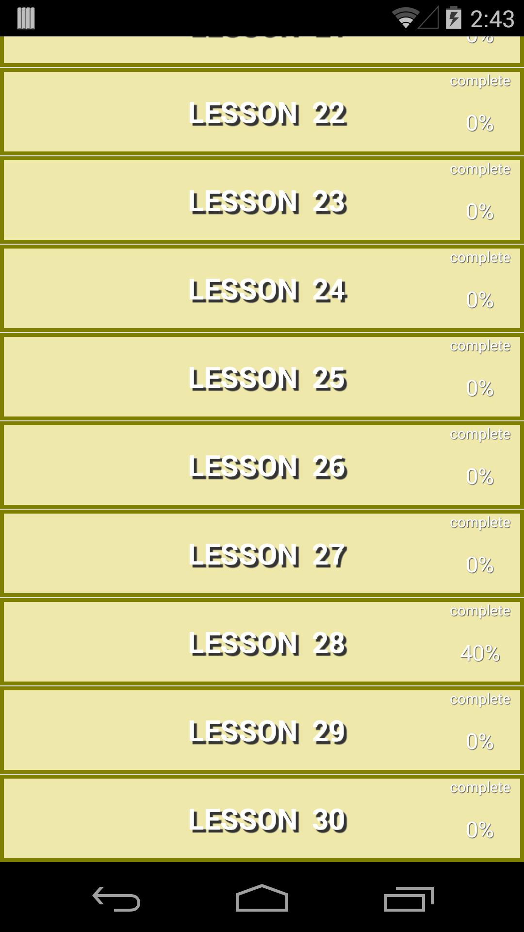 Easy English Crossword Puzzle