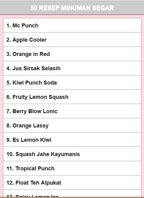 Minuman Segar