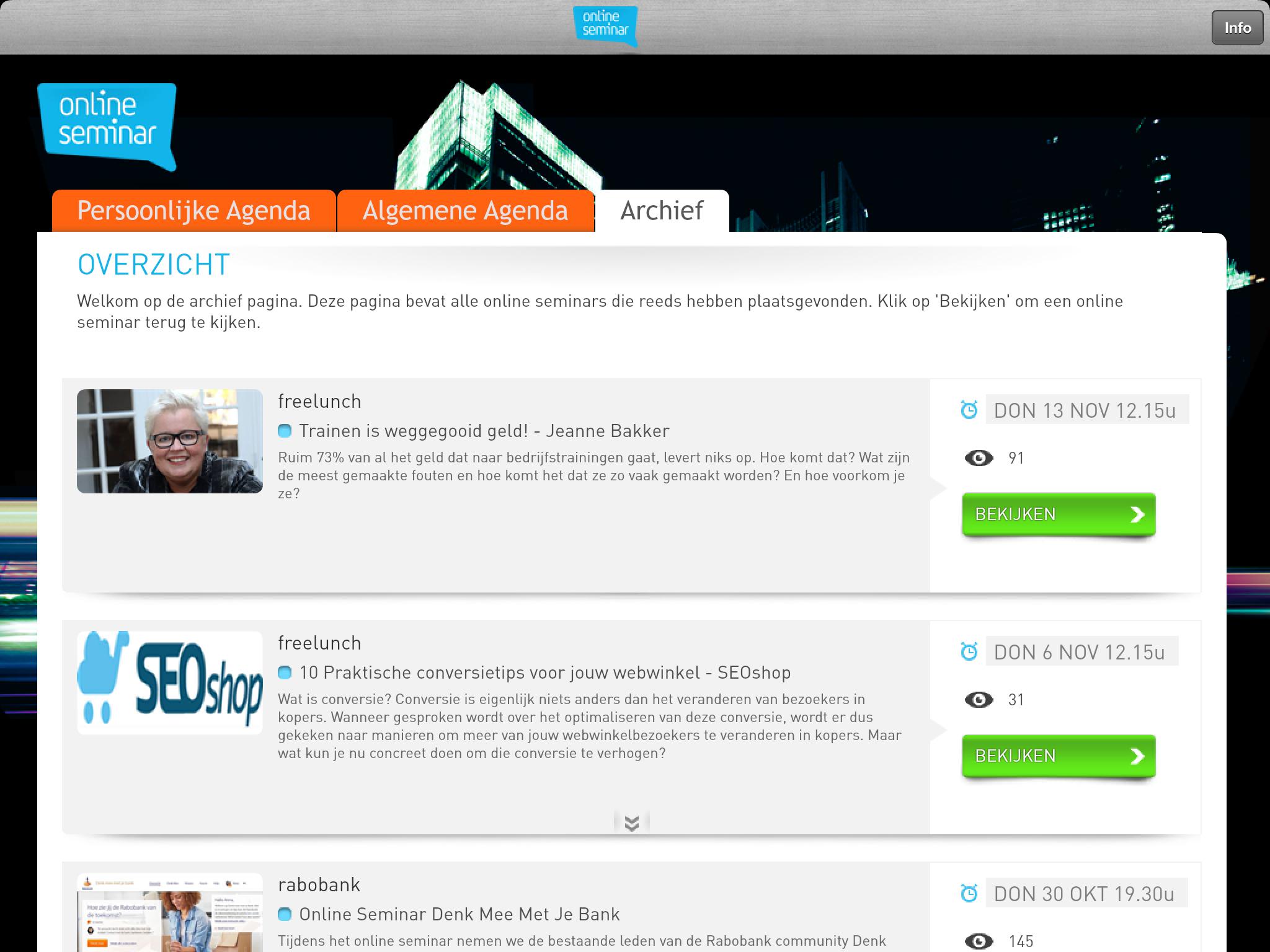 OnlineSeminar Viewer