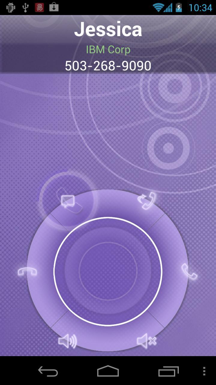 RocketDial CallerID Purple