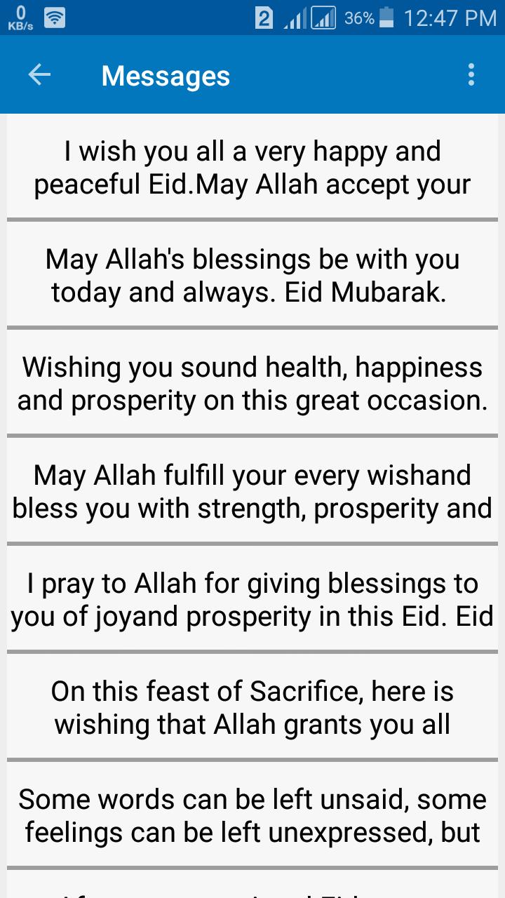 Eid SMS 2018