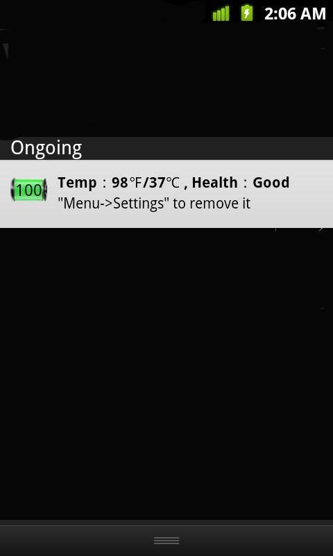 Battery notification & widget