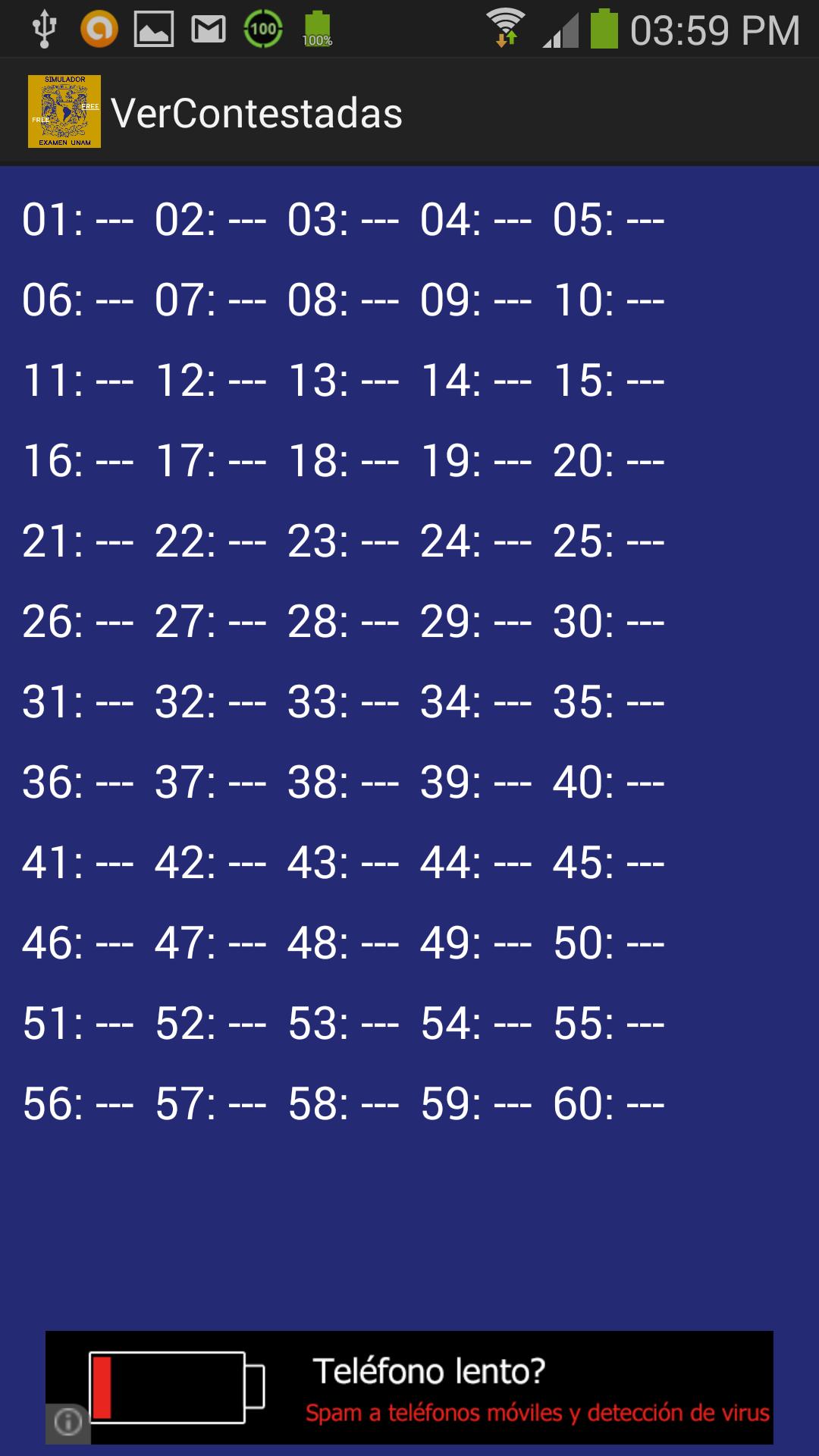 Simulador examen UNAM Free