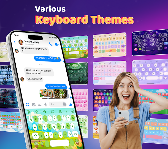 Font Keyboard Themes & Fancy