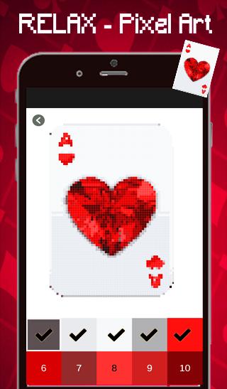 Solitaire Color By Number-Pixel Art: Coloring Book