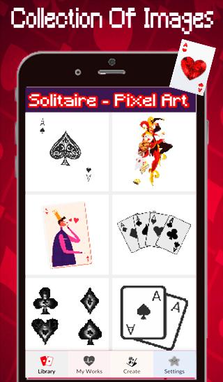 Solitaire Color By Number-Pixel Art: Coloring Book