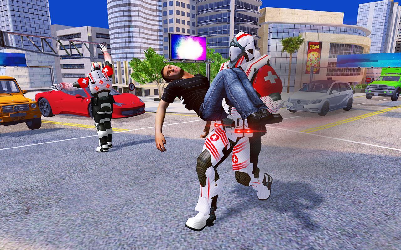 Doctor Robot City Hero rescue Human