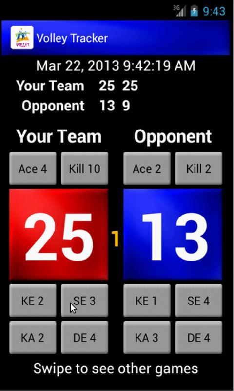Volleyball Team Stats Tracker