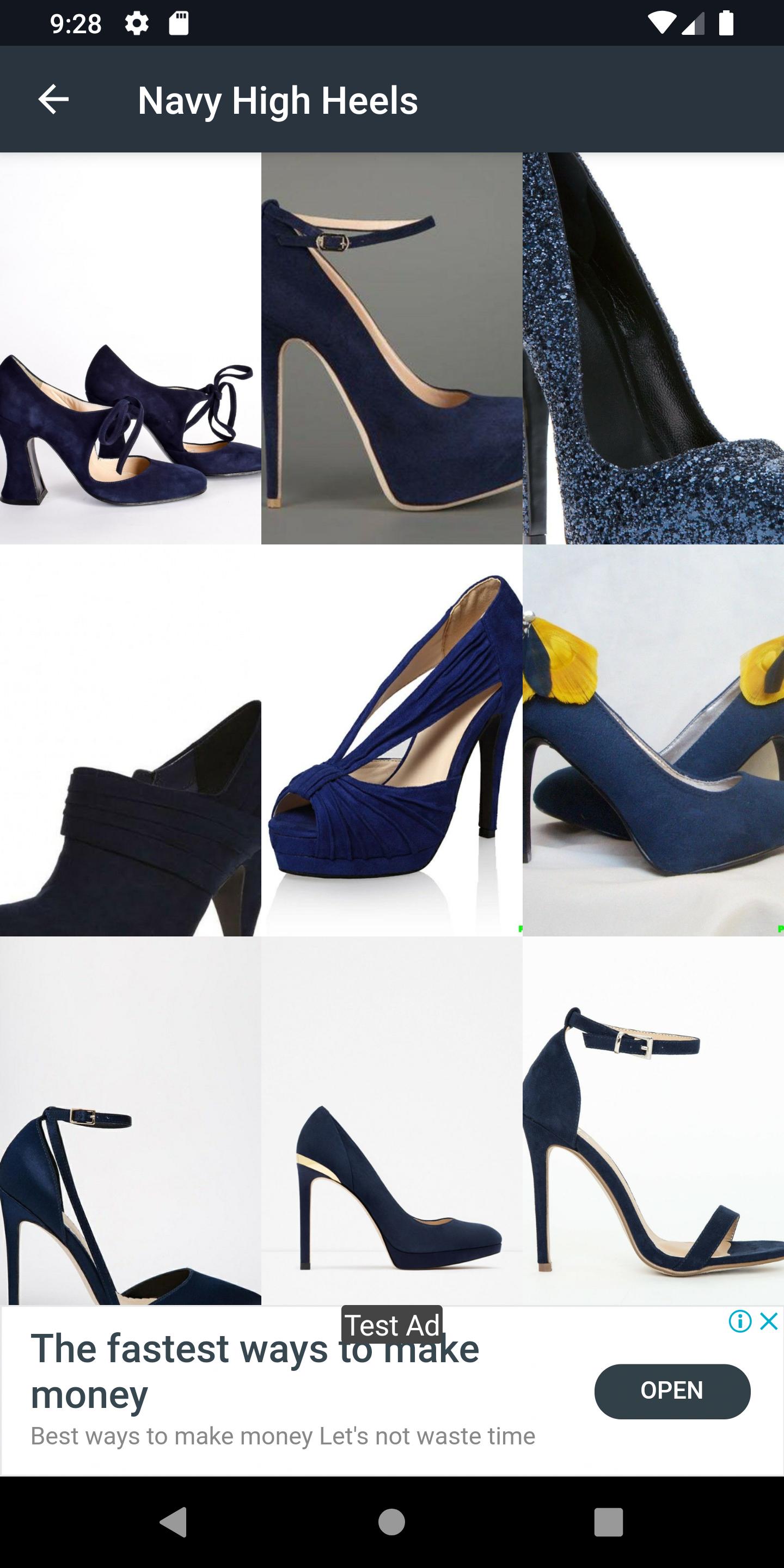 Navy High Heels
