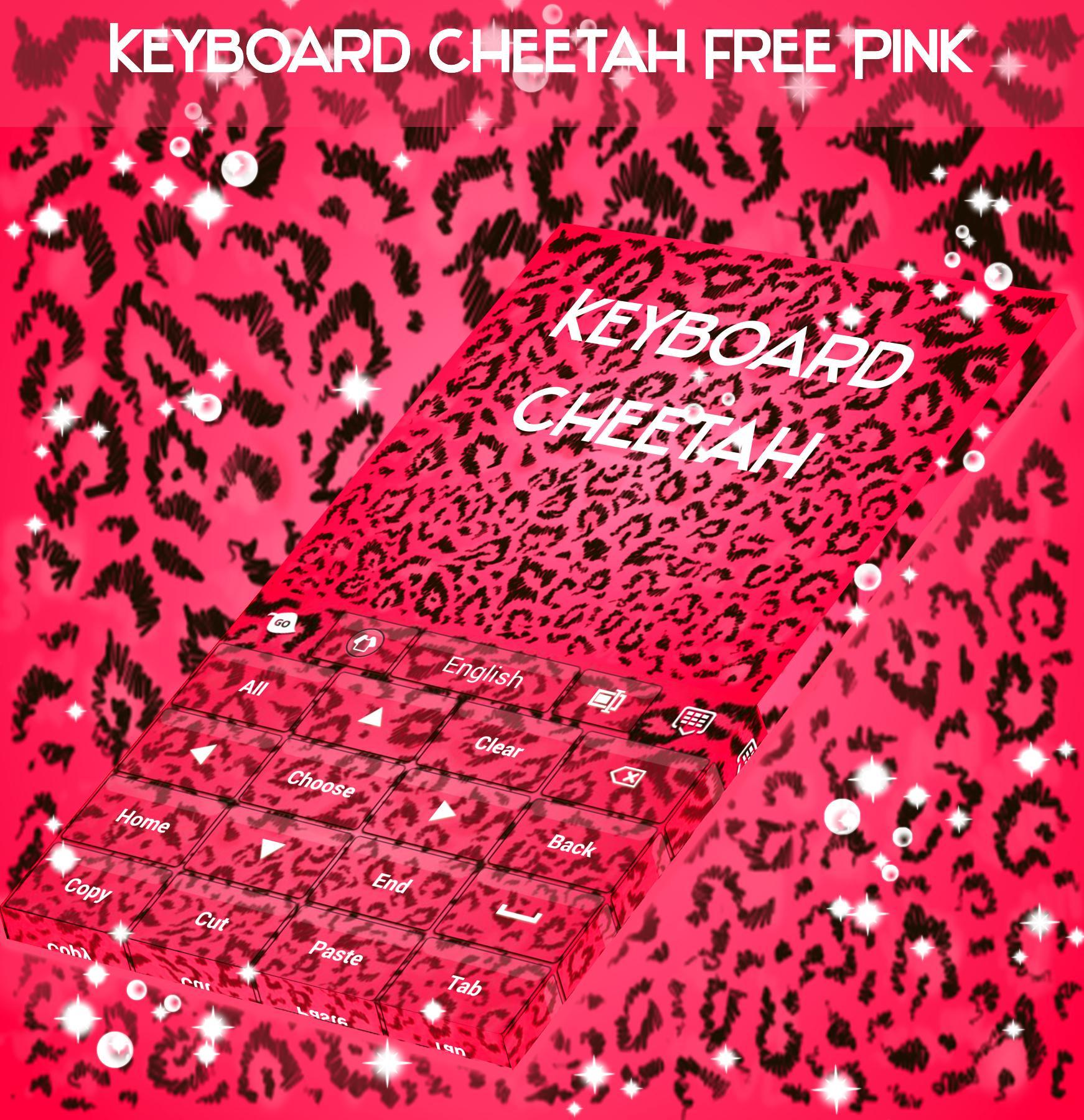 Keyboard Cheetah Free Pink