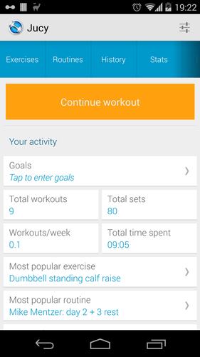 Jucy Workout Gym & Fitness Log