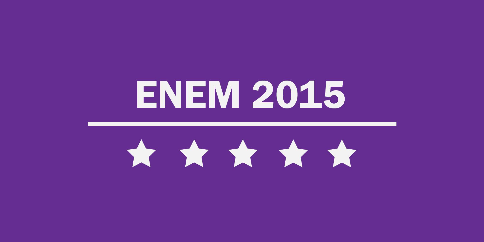 ENEM 2015 - Perguntah