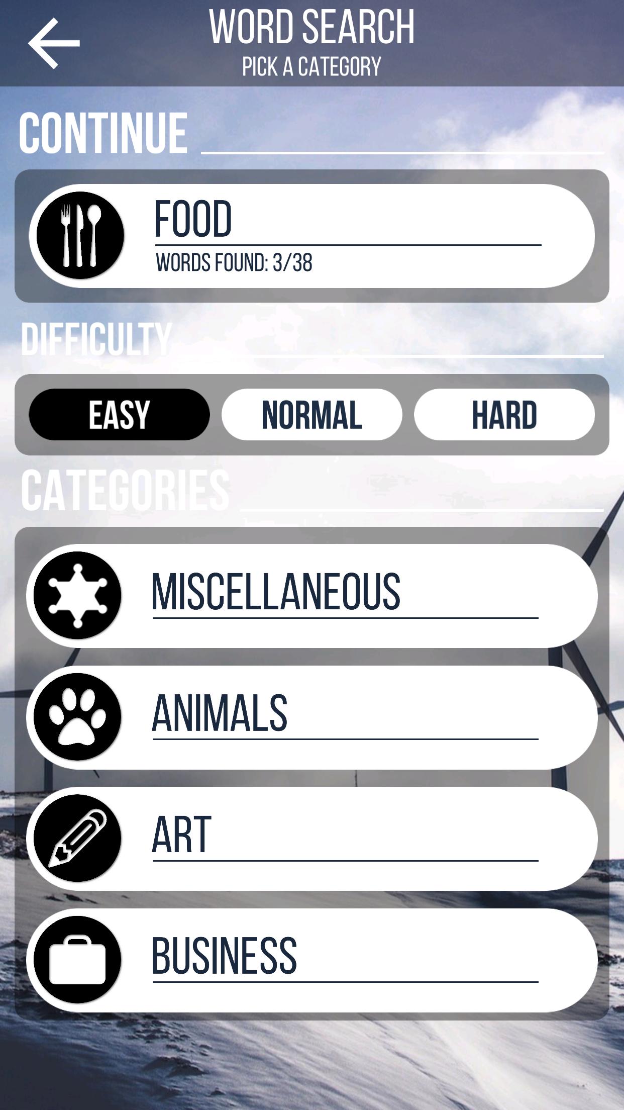 Word Pure Search Puzzle