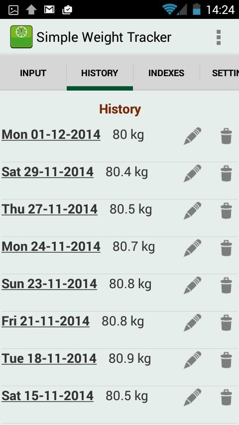 Simple Weight Tracker - Free